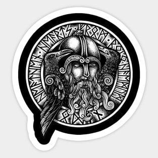 Odin Norse mythology Sticker